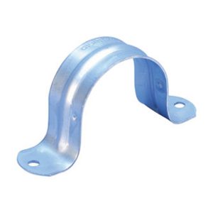 nVent Caddy 0080075EG Two Hole Pipe Strap, 3/4in Pipe