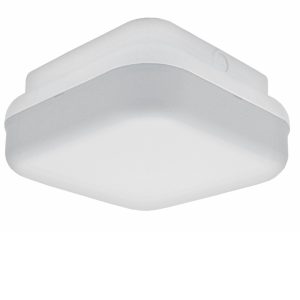 Incon Lighting 19511-13LED-120-40K 13W Integrated LED Outdoor White Plastic Square Ceiling Light 4000K