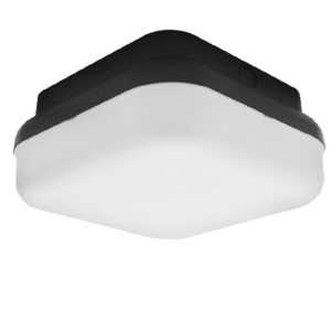 Incon Lighting 19515-13LED-120-30K 13W Integrated LED Outdoor Black Plastic Square Ceiling Light 3000K
