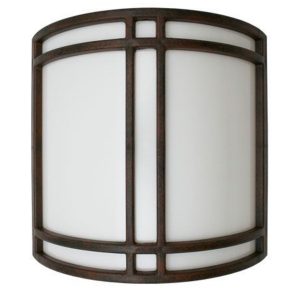 Incon Lighting 21613-2x9LEDA19-B3-40K LED Emergency Battery Back-up Wall Sconce Hallway Light Brushed Rust 4000K
