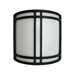 Incon Lighting 21615-2x9LEDA19-B3-50K Incon 21615 LED Emergency Battery Back-up Wall Sconce Light Black 5000K
