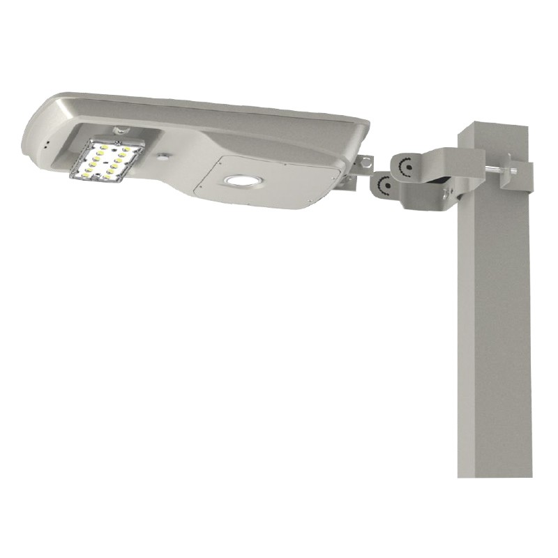 SOLTECH STLSTC205TRSGY SUNLIKE Series, Solar Street/Roadway Light, 20 Watt, Square Trunnion Mount, 5000K