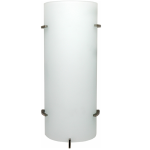 Incon Lighting 27712-2x9LEDA19-30K 18W LED Decorative Modern Wall Sconce Chrome Accents White Frosted Lens 3000K