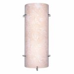 Incon Lighting 277TS2-2x9LEDA19-30K 18W LED Decorative Modern Wall Sconce Chrome Accents Tea Stain Lens 3000K
