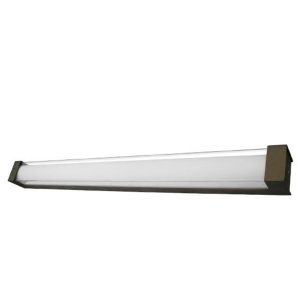 Incon Lighting 50513B-36LED-30K 36W LED Bronze Acrylic Frame White Lens Insert Vanity Light 3000K