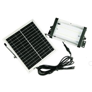 SOLTECH STL-SWL-204WMBK COSMO Series, Indoor/Outdoor Solar Flood Light, 20 Watt, 4000K