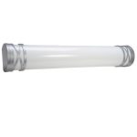 Incon Lighting 53117-4L-50K 48" Decorative Linear 2 Light T8 LED Vanity Wall Mount with Ultra Chrome Ends 5000K