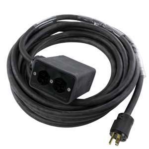 Lex DB15-QD25-1D 15 Amp Quad Box with 25' Tail