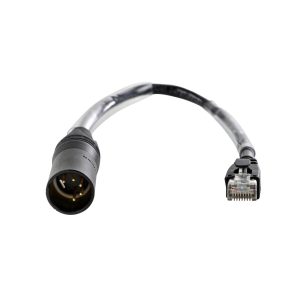 Lex DMX5PM-RJ45 DMX 5-Pin Male (Plug) XLR to Ethernet Adapter