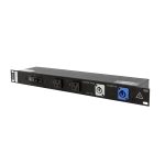 Lex PRM1UN-8CA 20 Amp 1RU Enclosed Rack, powerCON® to Duplex Receptacles