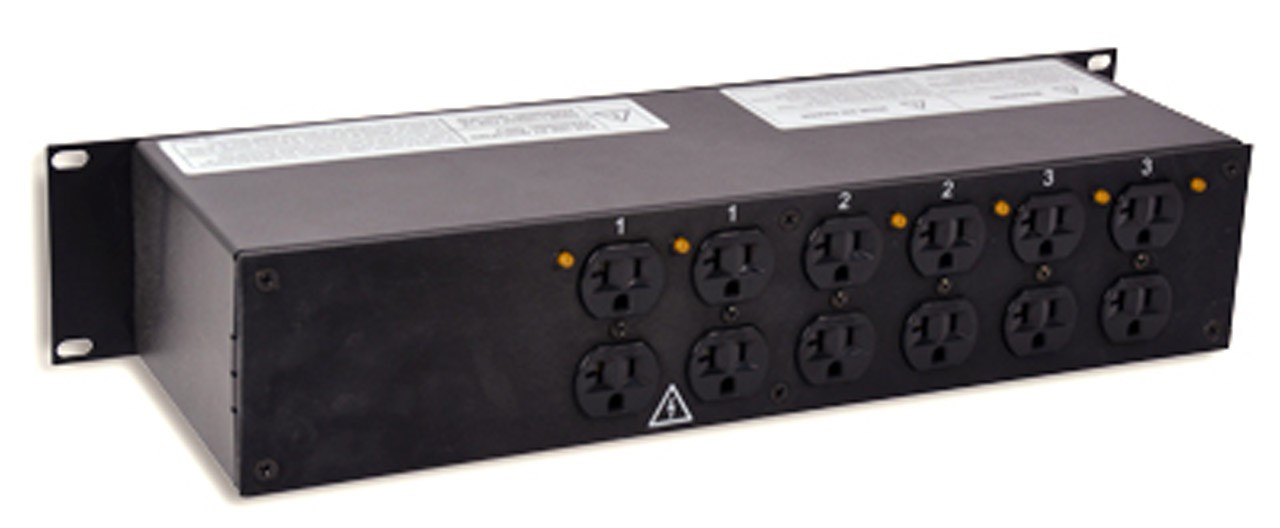 Lex PRM2IN-7CC 30 Amp 2RU Enclosed Rack, L21-30 to Duplex Receptacles