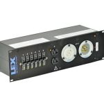 Lex PRM3IN-5CC2DC 30 Amp 3RU Enclosed Rack, L21-30 to L5-30/Duplex Receptacles