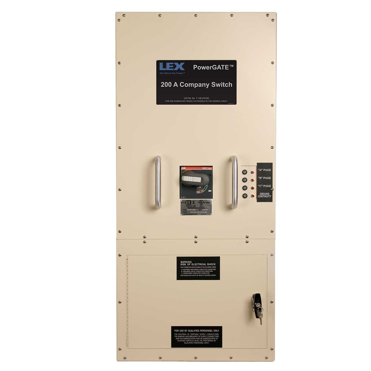 Lex CS-200F-C5DS1 200 Amp Company Switch with 16 Series Cams and Lugs, Indoor use