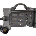 Lex BNZJ3-Z1-CLP 20 Amp “Break Out Box” with Tail Input to Edison and Stage Pin Receptacles