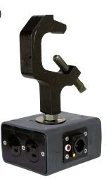 Lex DB20T1-SBPC-TI 20 Amp Neutrik® powerCON® TRUE1 Quad Box to (2) NEMA 5-20 Duplex Receptacles with Threaded Insert