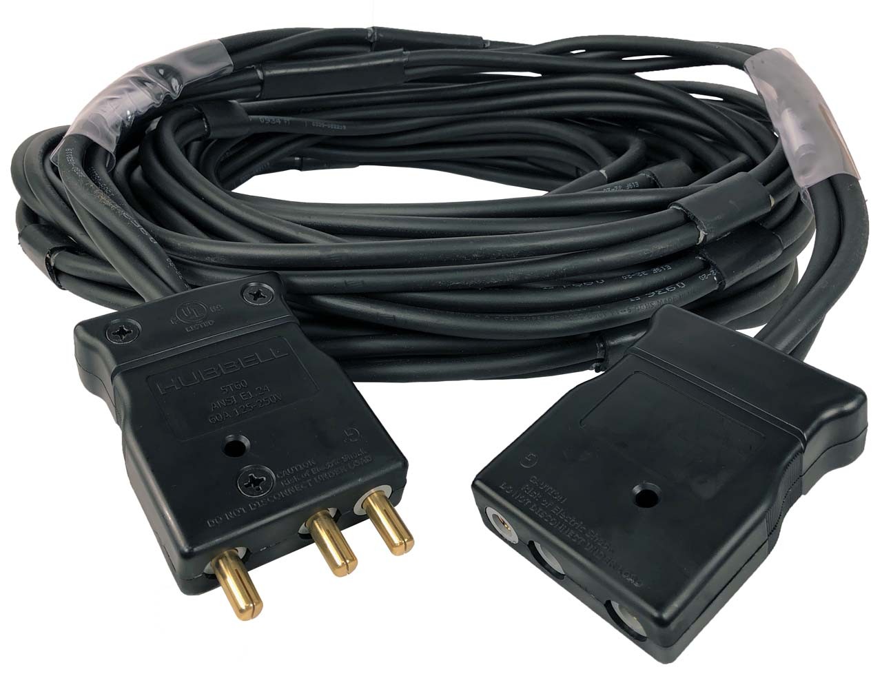 Lex BEH1000-50 60 Amp Stage Pin (Bates) Extension, 50ft