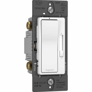 Legrand RHCL453PW Radiant Single Pole/3-Way CFL/LED Dimmer - 450 Watts - White