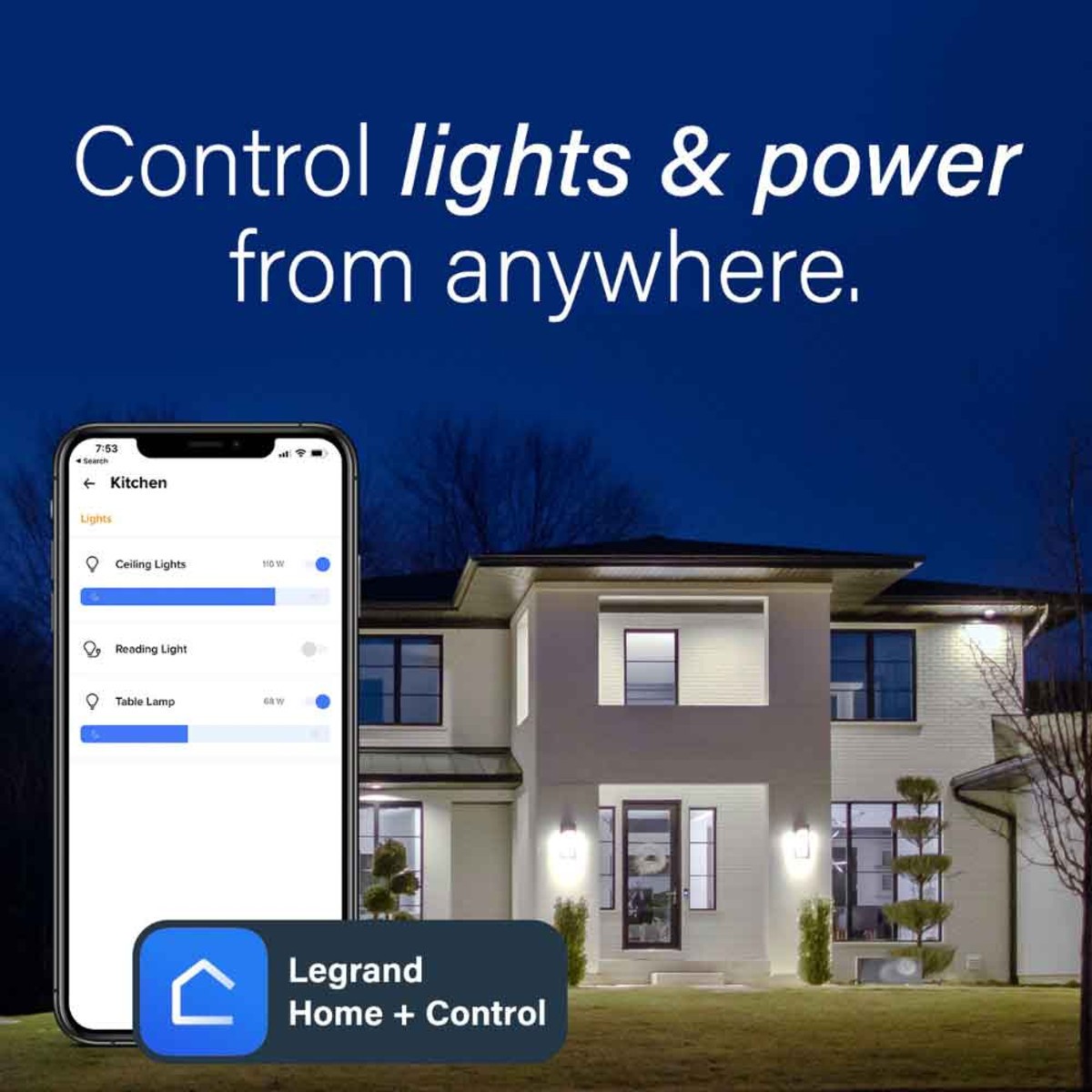 Legrand WNRL63WH Radiant Wireless Remote Smart Dimmer Switch With Netatmo