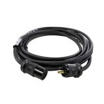Lex PE700J-5-L520 5ft Twist Lock 12/3 SJO Extension Cable, L5-20, Junior Service
