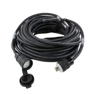 Lex PE105-50-L2130-WG-BLK NEMA L21-30 Weather-Resistant Extension, 50ft