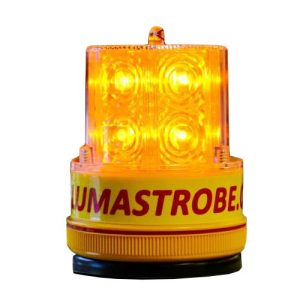 LUMASTROBE LX-18-M LED STROBE WARNING LIGHT W/ HEAVY-DUTY MAGNETIC BASE