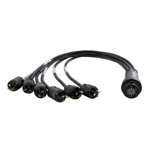 Lex EGBI100-3-515 EverGrip® Molded NEMA 5-15 (Edison) to 19-Pin Breakin, 3ft