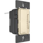 Legrand WNRL50LA Radiant 700-Watt Single Pole/3-Way/Multi-Location Smart Tru-Universal Dimmer With Netatmo - Matte Light Almond