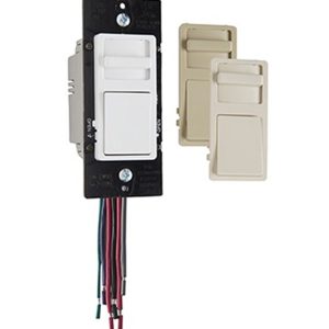 Legrand WS4FBL3PTC Pass & Seymour Single Pole/3-Way 0-10V/Fluorescent Dimmer - 120-277V - Ivory/Light Almond/White
