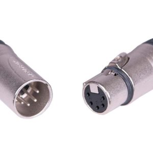 Lex DMX-5P-15-S Install Grade DMX 5-Pin XLR Extensions, 15ft