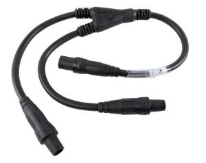 Lex SS6000-C-A Soft Siamese Cable 4' Male to Female, black