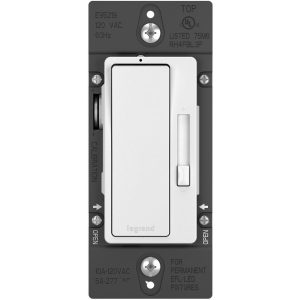 Legrand RH4FBL3PW Radiant Single Pole/3-Way 0-10V LED/Fluorescent Dimmer - 120-277V - White
