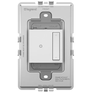 Legrand WNAL63W1 Adorne Wireless Remote Smart Dimmer Switch With Netatmo - Matte White