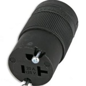Lex X515C 2P 3W 5-15 CL, Connector All Black 15A