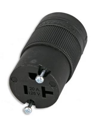 Lex X515C 2P 3W 5-15 CL, Connector All Black 15A