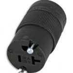 Lex X520C 2P 3W 5-20 CL, LEX Connector All Black 20A