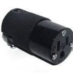 Lex HBL5269EBK 15A 125V 2P 3W, NEMA 5-15, Connector All Black, 15A