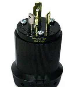 Lex HBL2311BK 20A 125V, NEMA L5-20, Plug All Black