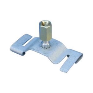 nVent Caddy 2G9WB Twist Clip for Track Lighting Narrow Grid 7/16in Screw Brass Barrel Nut