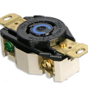 Lex HBL2320 20A 250V, NEMA L6-20, Single Receptacle black