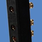 Lex 2P20G-FR 20A Female Panel Mount Stage Pin black
