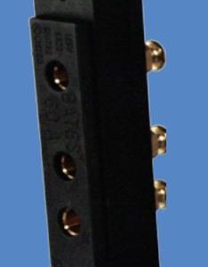 Lex 2P20G-FR 20A Female Panel Mount Stage Pin black