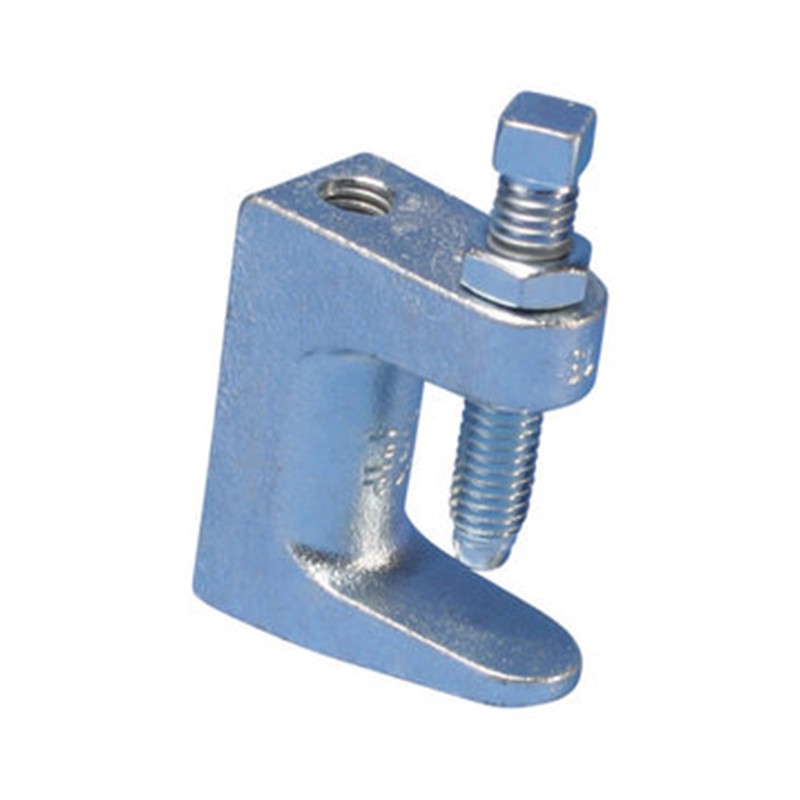 nVent Caddy 3100037PL Universal Beam Clamp Thick Flange Plain 3/8in Rod 1 1/4in Max Flange