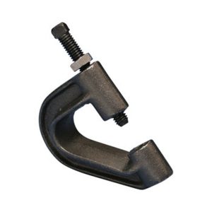 nVent Caddy 3150037PL Malleable Iron Purlin Clamp Plain 3/8in Rod 1in Max Flange