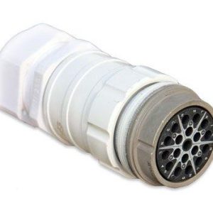 Lex LSC19-LMCW-M4 20A Inline Male Crimp White M4