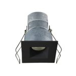 Lotus LED-1-S6W-30K-T1-S-BK 2" Mini Recessed, LED Square Black 24V AC/DC 6W 3000K 480 lm 38° Type IC Air