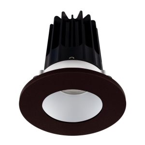 Lotus LED-2-S8W2-30K-2RRAK-2RTBZ 2" Recessed 8W LED 3000K 600 lm 38° Type IC Damp Air-Tight ES T24 CRI 90+