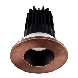 Lotus LED-2-S8W2-30K-2RRBK-2RTCP 2" Recessed 8W LED 3000K 600 lm 38° Type IC Damp Air-Tight ES T24 CRI 90+