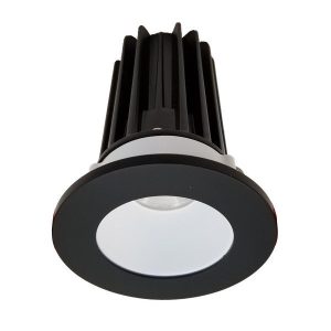 Lotus LED-2-S8W2-40K-2RRWH-2RTBK 2" Recessed 8W LED 4000K 620 lm 38° Type IC Damp Air-Tight ES T24 CRI 90+