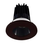 Lotus LED-2-S15W-40K-2RRBK-2RTBZ 2" Recessed 15W LED 4000K 1020 lm 38° Type IC Damp Air-Tight ES T24 CRI 90+