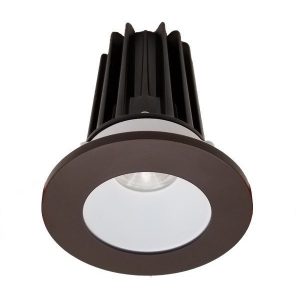 Lotus LED-2-S8W2-30K-2RRWH-2STBZ 2" Recessed 8W LED 3000K 600 lm 38° Type IC Damp Air-Tight ES T24 CRI 90+